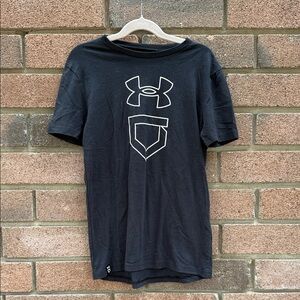 Under Armour Black Short Sleeve Logo Tee Size Medium